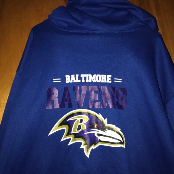 Baltimore Ravens Zip Up Hooded Sweatshirt - Picture 4 of 6